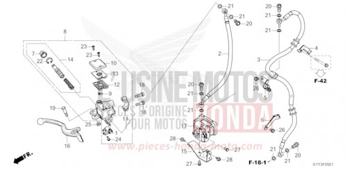 HAUPTBREMSZYLINDER, VORNE ZYLINDER (WW125A) WW125AP de 2023